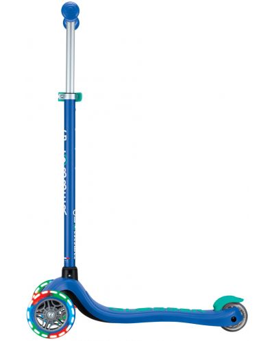 Детска тротинетка Globber - Primo Plus Lights, синя - 2