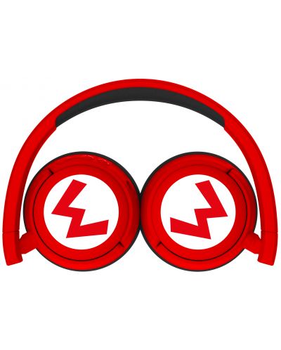 Детски слушалки OTL Technologies - Super Mario Icon Logo, безжични, червени - 4