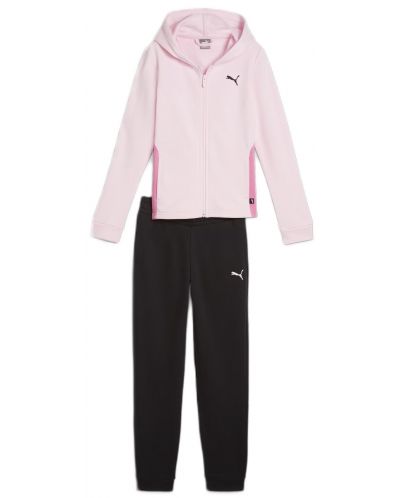 Детски спортен екип Puma - Hooded Sweatsuit , розов - 1