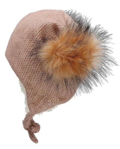 Детска зимна шапка с помпони Sterntaler - Момиче, 55 cm, 4-6 години - 4