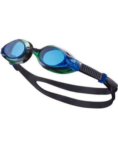 Детски очила за плуване Nike - Lil Swoosh, черни/сини - 1
