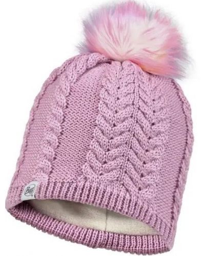 Детска Шапка BUFF - Knitted & Fleece hat kids Nina, лилава - 1