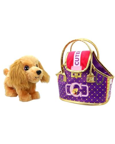 Детска играчка Cutekins - Куче с чанта Valerie - 1