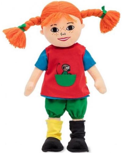 Детска играчка Pippi - Говореща мека кукла Пипи, 40 cm - 1