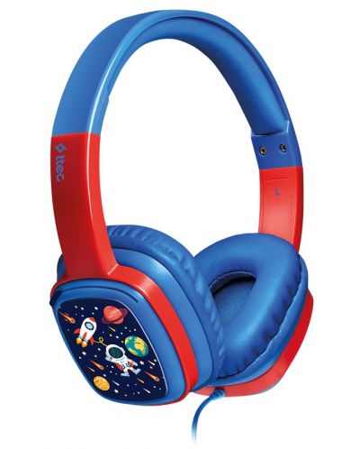 Детски слушалки ttec - SoundBuddy, сини/червени - 1