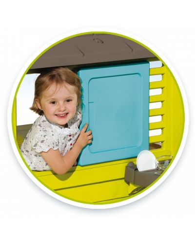 Детска градинска къща за игра Smoby - С лятна кухня - 3