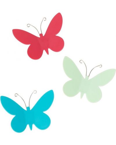 Декорация за стена Umbra - Mariposa, 9 броя пеперуди, многоцветна - 4