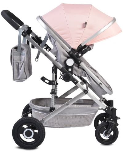 Детска комбинирана количка Moni - Ciara, розова - 5