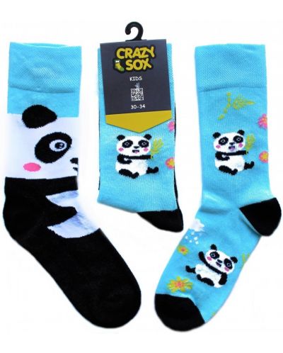 Детски чорапи Crazy Sox - Панда, размер 30-34 - 2
