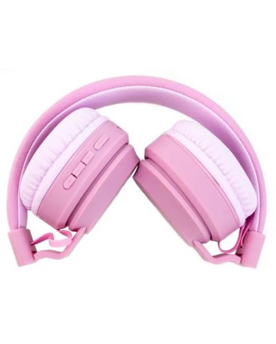 Детски слушалки PowerLocus - Louise&Mann 3, безжични, розови - 3