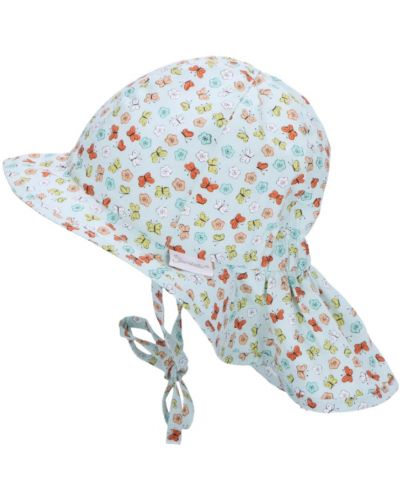 Детска лятна шапка с UV 50+ защита Sterntaler - С пеперудки, 45 cm, 6-9 месеца - 1