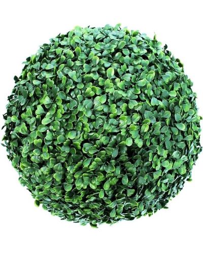 Декоративна топка Rossima - Чемшир, 28 cm, PVC, тъмнозелена - 1