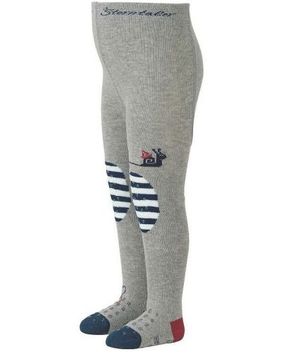 Детски чорапогащник за пълзене Sterntaler - Охлювче, 92 cm, 2-3 години, сив - 1