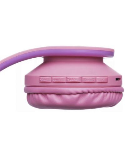 Детски слушалки PowerLocus - P1 Smurf, безжични, розови - 7
