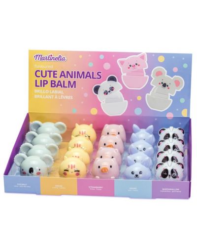 Детски балсам за устни Martinelia - Cute Animals, асортимент - 1