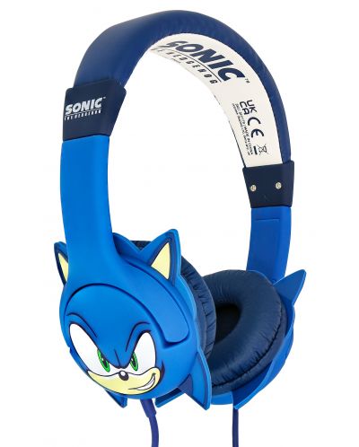 Детски слушалки OTL Technologies - Sonic rubber ears, сини - 1