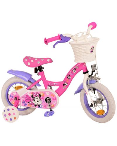 Детски велосипед с помощни колела E&L cycles - Мини Маус, 12'' - 2