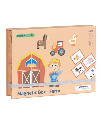 Детска игра Tooky Toy - Ферма с магнити - 3
