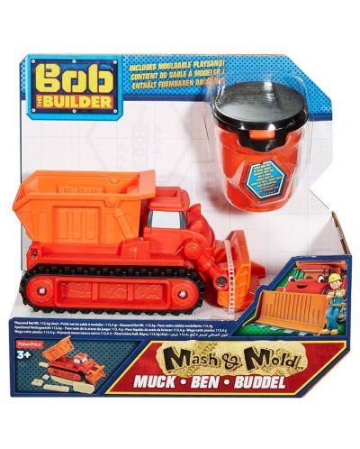 Детска играчка Fisher Price Bob The Builder - Mash & Mold Sand, Muck - 1