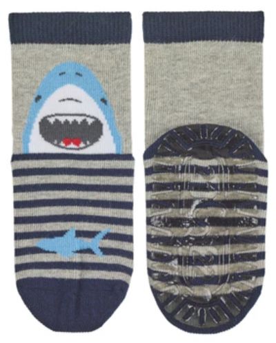 Детски чорапи със силиконова подметка  Sterntaler - С акула, 17/18, 6-12 месеца - 3