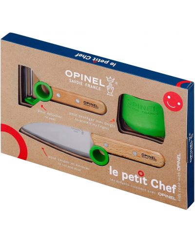 Детски комплект Opinel - Le Petit Chef, зелен - 2