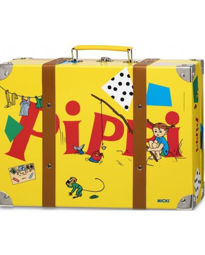 Детски куфар Pippi - Големият куфар на Пипи, жълт, 32 cm - 2