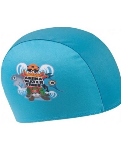 Детска шапка за плуване Arena - AWT Polyester JR, синя - 1