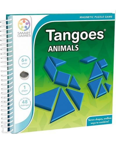 Детска логическа игра Smart Games - Танграм, Tangoes Aniamals - 1