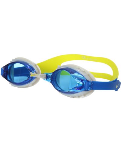 Детски очила за плуване Nike - Chrome, жълти/сини - 1