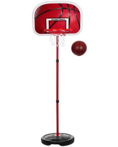 Детски комплект King Sport - Баскетболен кош с топка и помпа - 1
