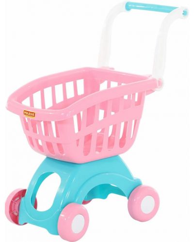 Детска количка за пазаруване Polesie, розова - 1