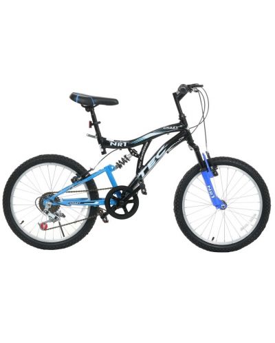 Детски велосипед TEC - Crazy 20", 7 скорости, черно-син - 6