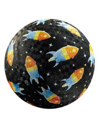 Детска топка за игра Crocodile Creek - Ракети, 18 cm - 1