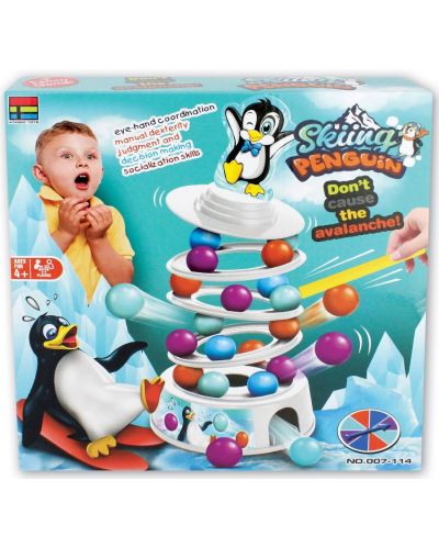 Детска игра за баланс Kingso - Люлеещ пингвин - 1