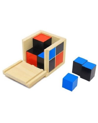 Детска играчка Smart Baby - Биномен куб на Монтесори - 1