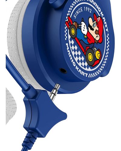 Детски слушалки OTL Technologies - Mario Kart, сини/бели - 5