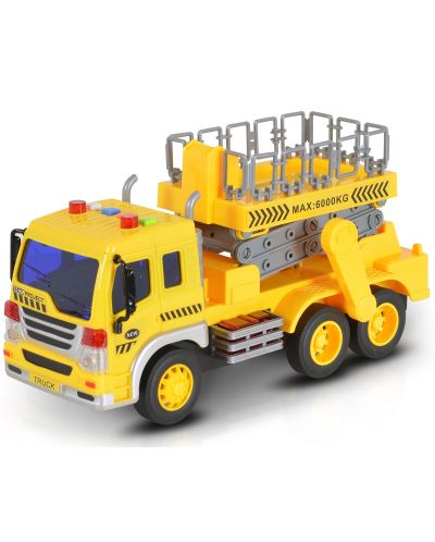 Детска играчка Moni Toys - Камион с вишка, 1:16 - 4