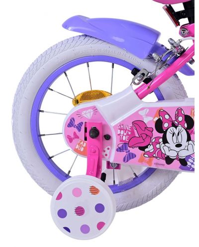 Детски велосипед с помощни колела E&L cycles - Дисни, Мини Маус, 14'' - 6