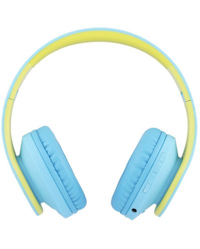 Детски слушалки PowerLocus - P2, безжични, сини/зелени - 2