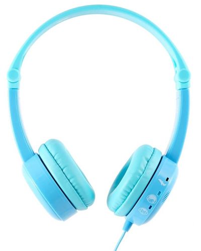 Детски слушалки BuddyPhones - Travel, сини - 3