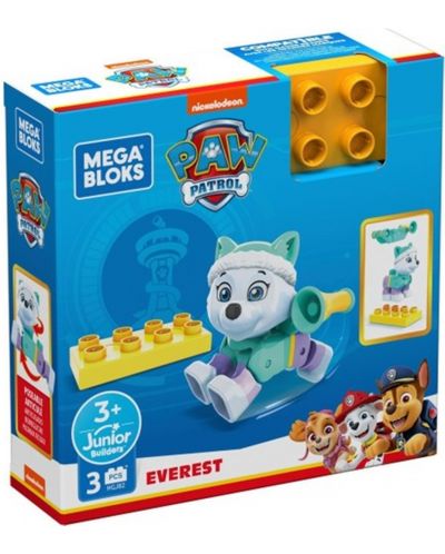 Детска играчка Mega Bloks Paw Patrol - Кученце Еверест, 3 части - 2