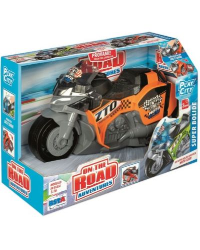 Детска играчка RS Toys - Пистов мотор с фрикция, със звуци и светлини, 1:16, асортимент - 1