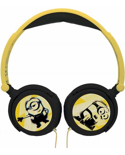 Детски слушалки Lexibook - The Minions HP010DES, черни/жълти - 2