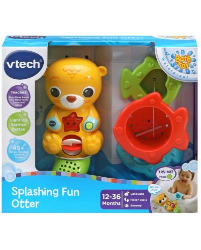 Детска играчка Vtech - Забавна видра за баня (на английски език) - 1