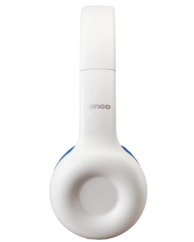 Детски слушалки Lenco - HP-010BU, сини/бели - 3