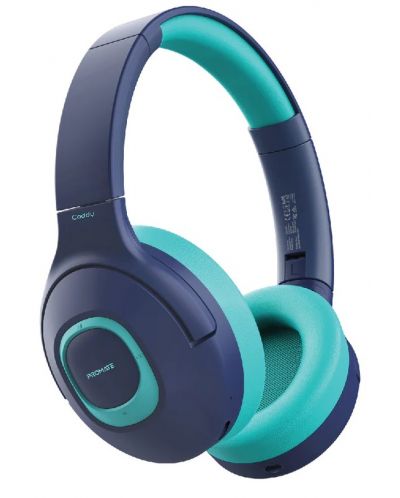Детски слушалки ProMate - Coddy, безжични, Aqua - 1