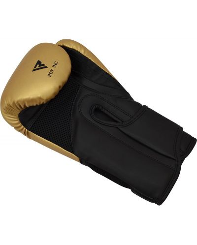Детски боксови ръкавици RDX - REX J-12, 6 oz, златисти/черни - 3
