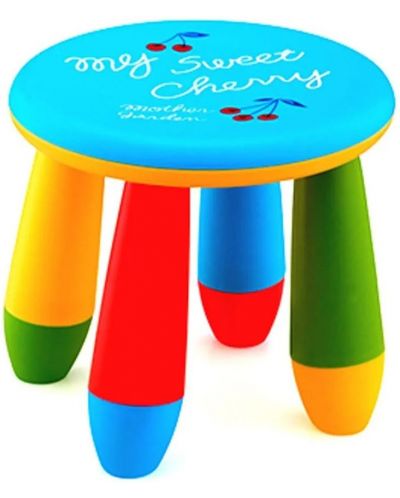 Детско столче Sonne - Черешка, синьо - 1