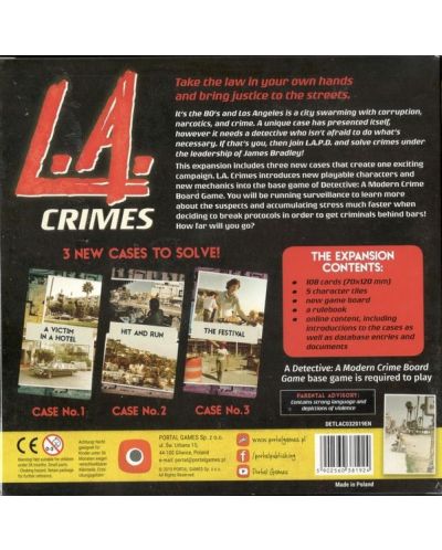 Разширение за настолна игра Detective - L.A. Crimes - 2
