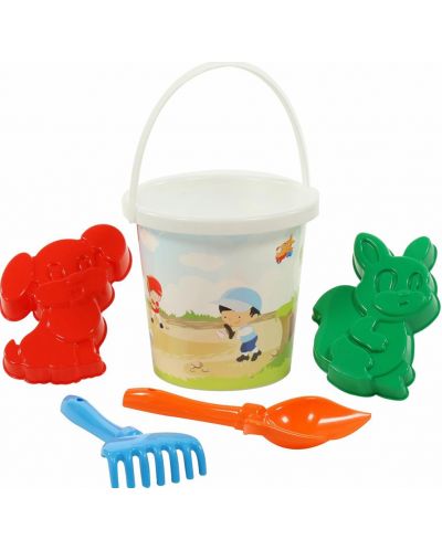 Детски плажен комплект Polesie Toys, 5 части, асортимент - 4